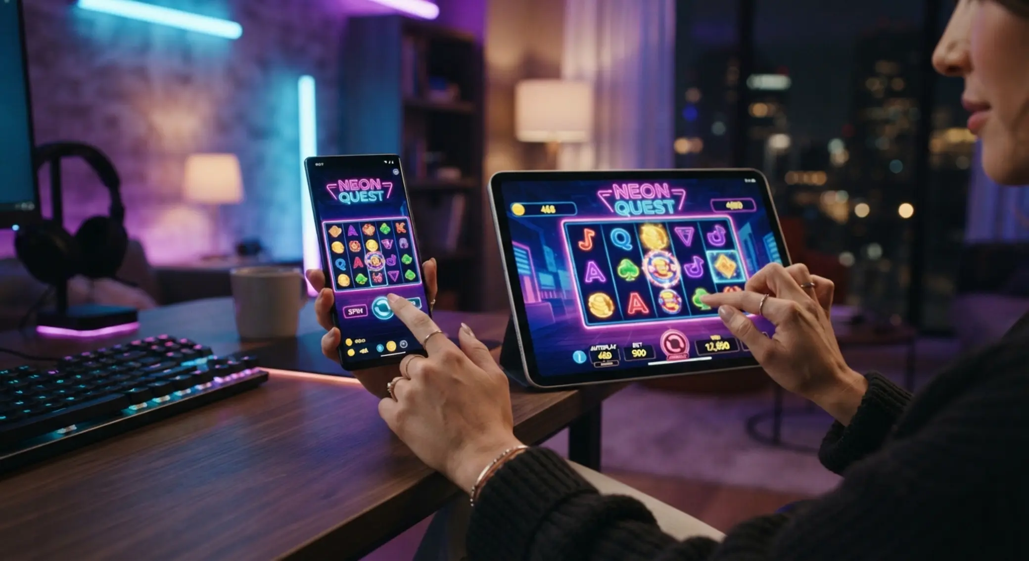 Mobilne automaty online Gra na automatach online na smartfonie i tablecie