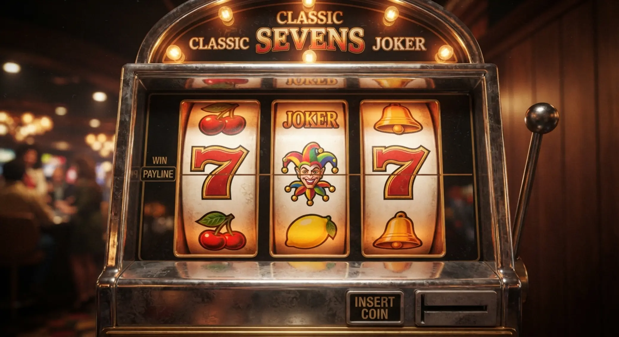 Symbole Mega Joker: owoce, dzwonki, siódemki i joker